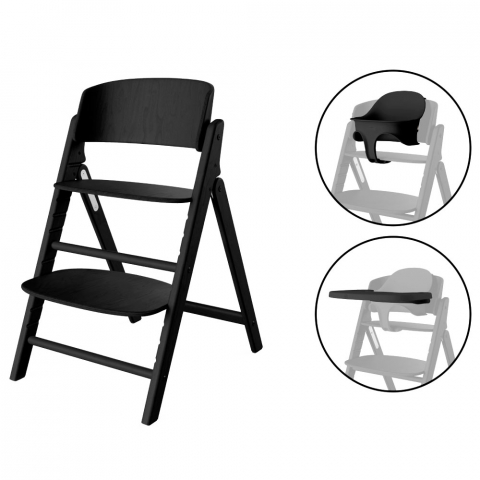 Scaune masa bebe - Scaun de masa Cybex Click & Fold 3 in 1 Stunning Black