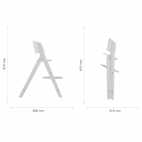 Scaun de masa Cybex Click & Fold 4 in 1 All White [7]