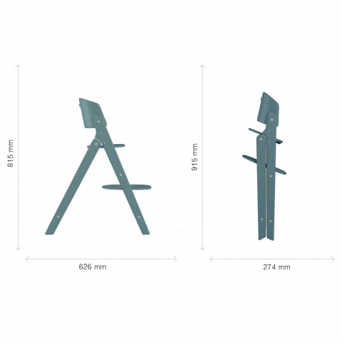 Scaun de masa Cybex Click & Fold Stone Blue [5]