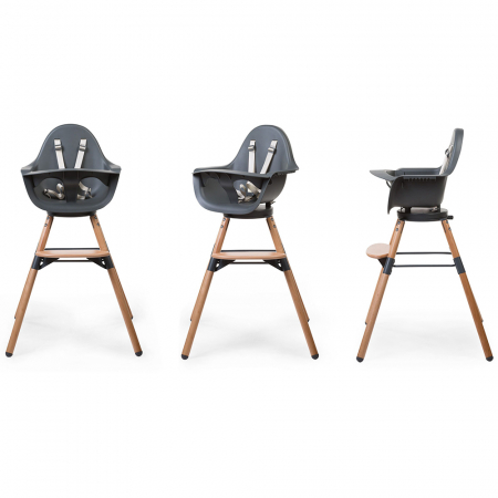 Scaun de masa reglabil in inaltime Childhome Evolu One.80, Natural/Antracit-Resigilat [1]