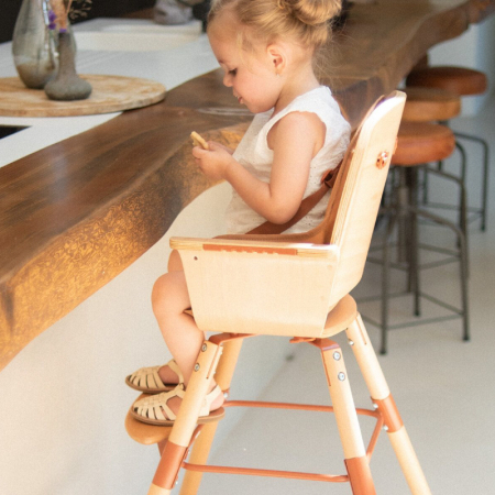 Scaun de masa Childhome Evowood Natural/Ruginiu [3]
