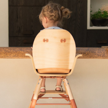 Scaun de masa Childhome Evowood Natural/Ruginiu [4]