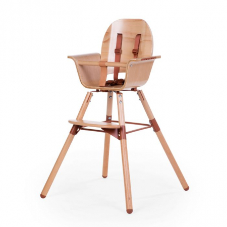 Scaune masa bebe - Scaun de masa Childhome Evowood Natural/Ruginiu