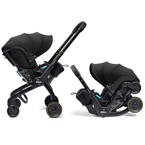 Scaune auto copii - Scoica auto & Carucior Doona X i-Size Nitro Black 2 in 1