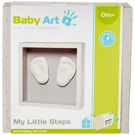 Decoratiuni - Sculptura in Rama Baby Art My Little Steps Grey