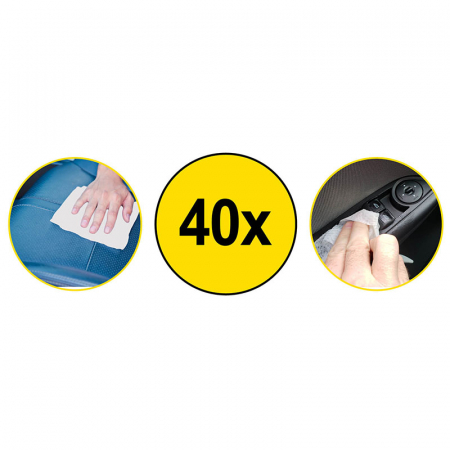 Servetele umede curatare auto Dunlop 40 buc [1]
