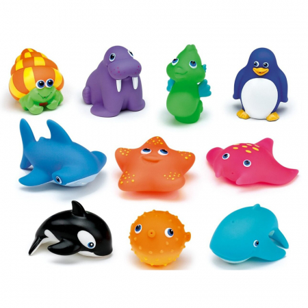 Set 10 jucarii de baie Eddy Toys animale marine [0]