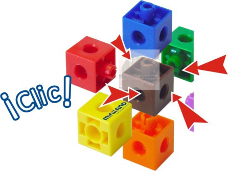 Set 100 cuburi 2 cm - Miniland [1]