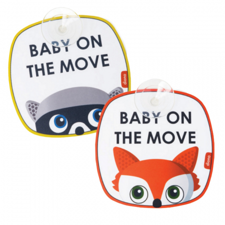 Accesorii transport copii - Set 2 indicatoare auto Diono Baby On the Move