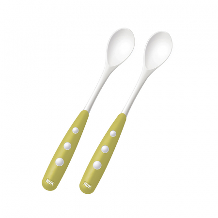 Articole hranire copii - Set 2 lingurite Nuk Verde
