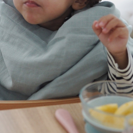 Set 2 Museline Beaba bumbac 120x120 cm Mirage Grey/Jungle [1]