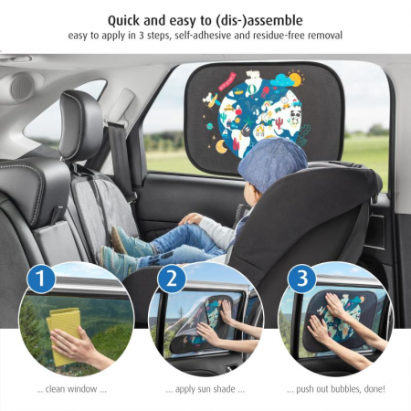 Set 2 parasolare auto cu lipire fara ventuze, TravelKid Sun Reer [1]