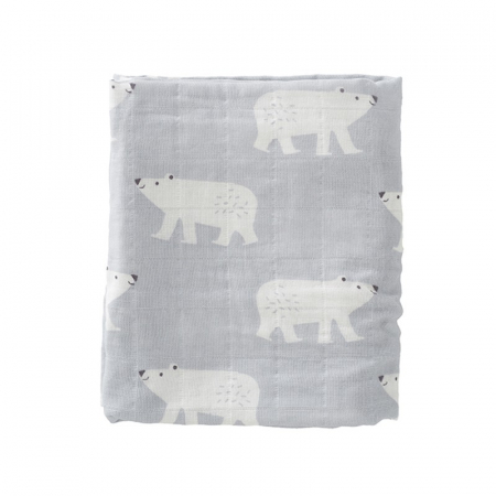  Set 2 paturici Fresk muselina pentru infasat 70x60 cm Polar Bear [2]