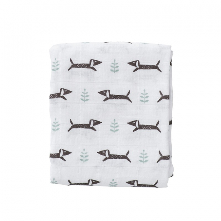 Set 2 paturici muselina Fresk pentru infasat 70x60 cm Dachsy [2]