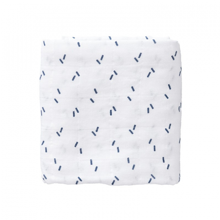 Set 2 paturici muselina Fresk pentru infasat 70x60 cm Giraf Indigo Blue [3]