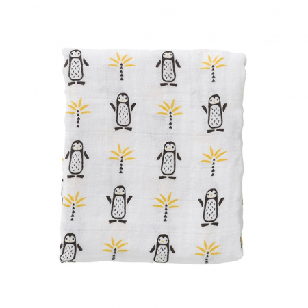 Set 2 paturici muselina Fresk pentru infasat 70x60 cm Pinguin [3]