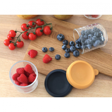Set 2 recipiente sticla Beaba 250 ml Night Blue/Honey [3]