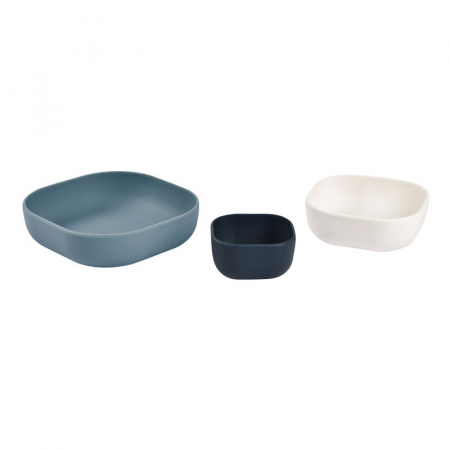 Set 3 boluri din silicon Beaba Night Blue [1]