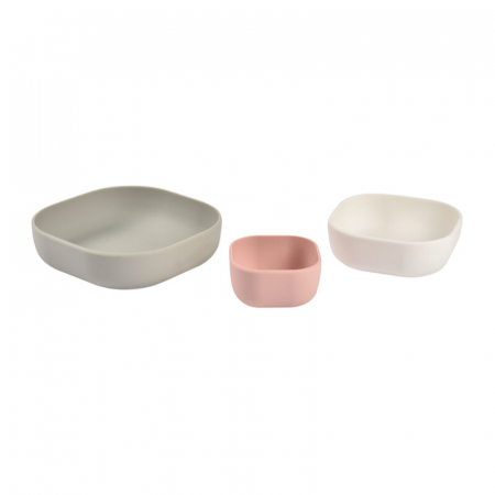 Set 3 boluri din silicon Beaba Velvet Grey [1]