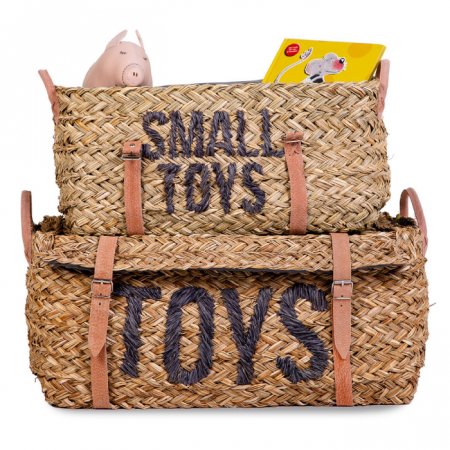 Set 2 cosuri depozitare din ratan Childhome-Resigilat [1]