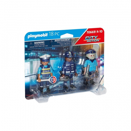 Figurine jucarii mici - Set 3 Figurine Politisti Playmobil