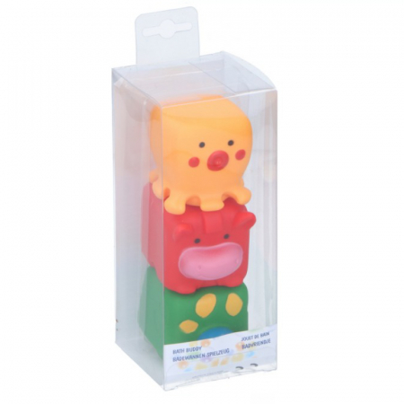 Set 3 jucarii de baie Eddy Toys, Caracatita, Vaca, Testoasa [0]