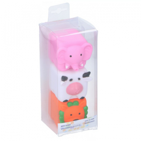 Set 3 jucarii de baie Eddy Toys, Elefant, Vaca, Leu [0]