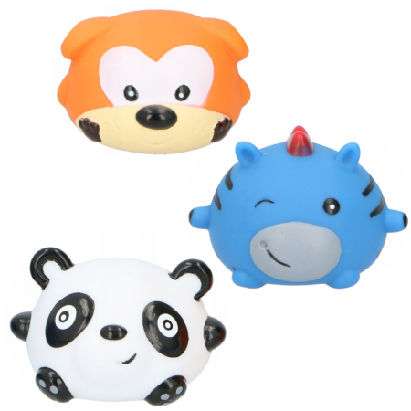 Set 3 jucarii de baie Eddy Toys, Panda, Catel, Zebra [2]
