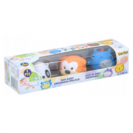 Set 3 jucarii de baie Eddy Toys, Panda, Catel, Zebra [0]