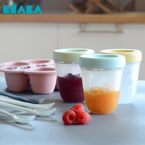 Set 3 recipiente silicon Beaba 200 ml Jungle [2]