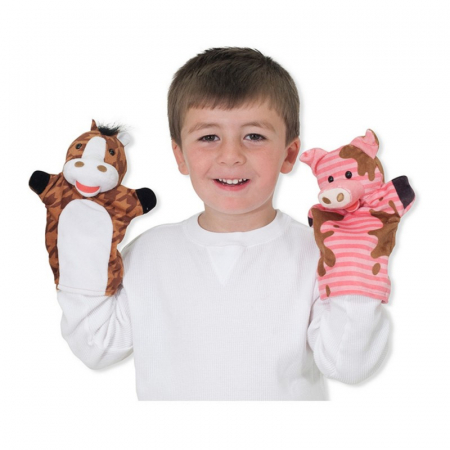 Set 4 papusi de mana Ferma Melissa and Doug [1]