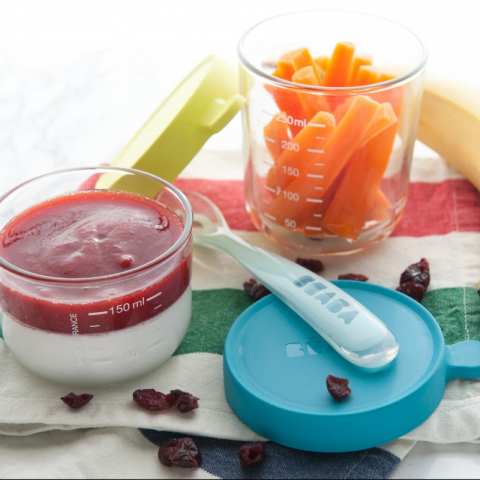 Set 4 recipiente sticla Beaba 150/250 ml Pink [1]