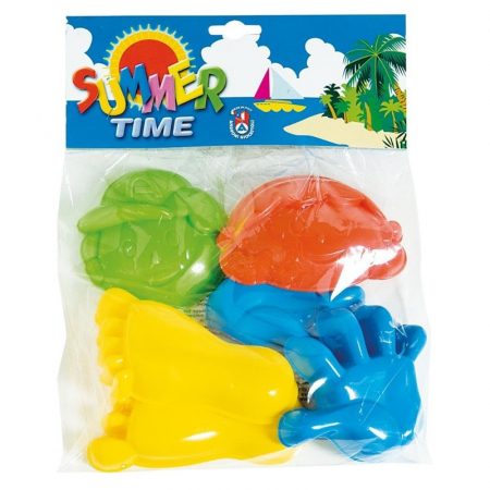 Set 6 forme nisip cu unelte Terry Androni Giocattoli