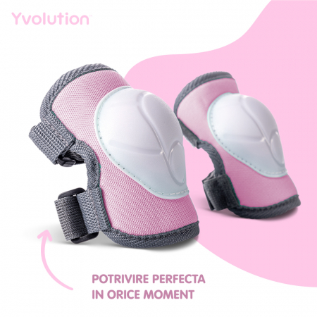 Set 6 protectii sport Yvolution 3-5 ani Pink [1]