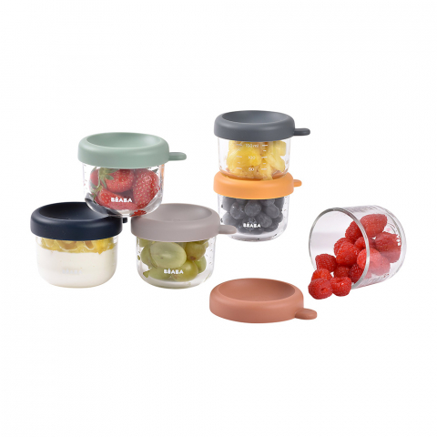 Set 6 recipiente sticla Beaba 150 ml Sunrise [2]