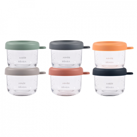 Set 6 recipiente sticla Beaba 150 ml Sunrise [7]