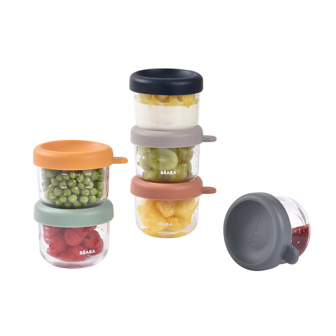 Set 6 recipiente sticla Beaba 150 ml Sunrise [1]