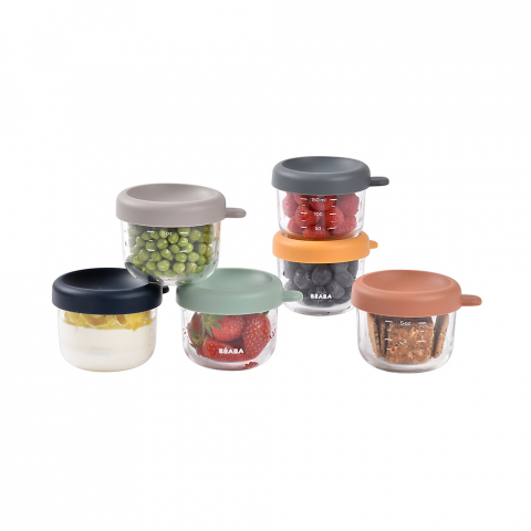 Set 6 recipiente sticla Beaba 150 ml Sunrise [5]