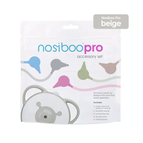 Aspiratoare nazale - Set accesorii aspirator nazal electric Nosiboo Pro Bej