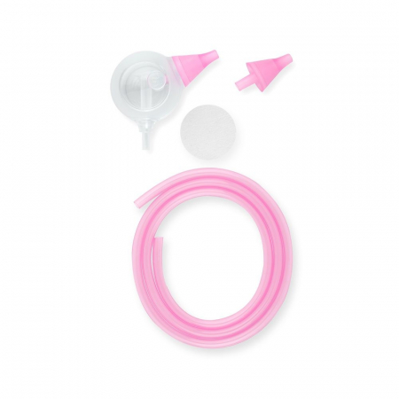 Aspiratoare nazale copii - Set accesorii aspirator nazal electric Nosiboo Pro Roz