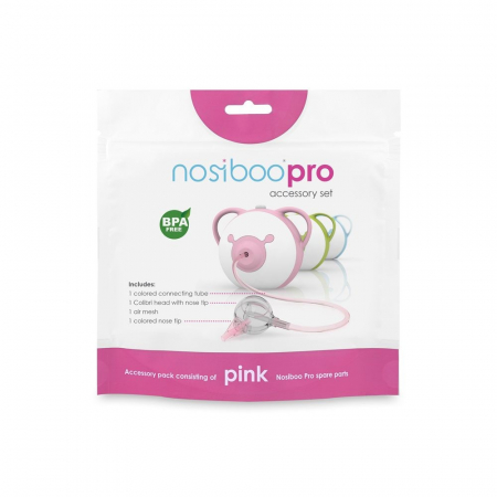 Set accesorii aspirator nazal electric Nosiboo Pro Roz [1]