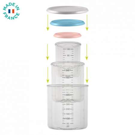 Set 3 recipiente ermetice din Tritan Beaba 120/240/420 ml [1]