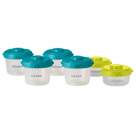 Set Beaba 6 recipiente ermetice pentru hrana (2X60ml, 4X120ml) [6]