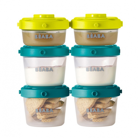Set Beaba 6 recipiente ermetice pentru hrana (2X60ml, 4X120ml) [0]