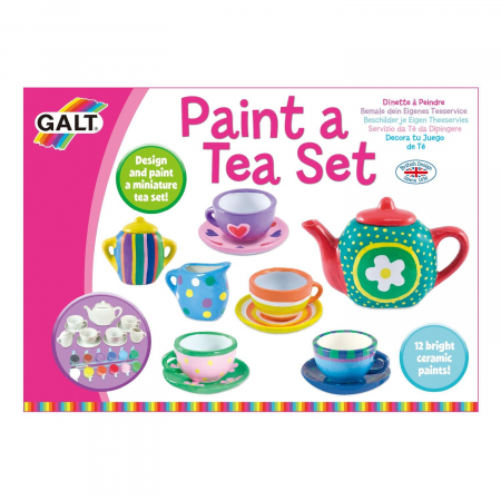 Arta si creatie - Set ceramica: Picteaza un set de ceai