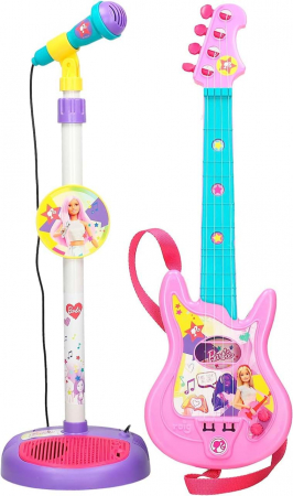 Jucarii muzicale - Set chitara si microfon Barbie