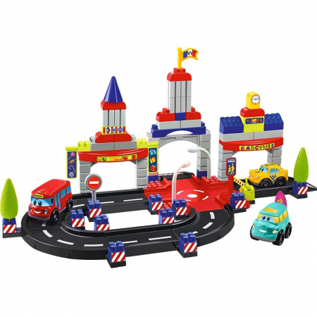 Set Constructii Ecoiffier Oras Abrick City cu 3 Masinute [0]