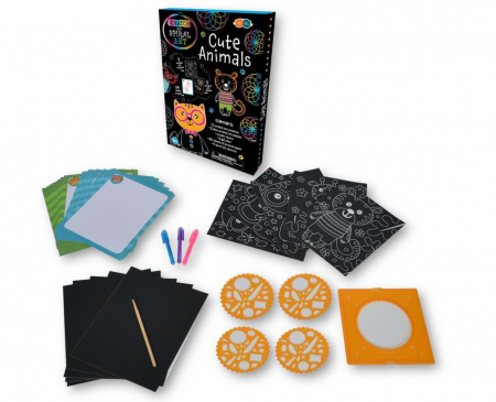 Set Creatie Scratch & Spiral - Animale Dragute [1]