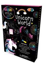 Arta si creatie - Set Creatie Scratch & Spiral - Lumea Unicornilor