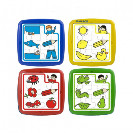 Set de 4 puzzle educative Miniland [0]